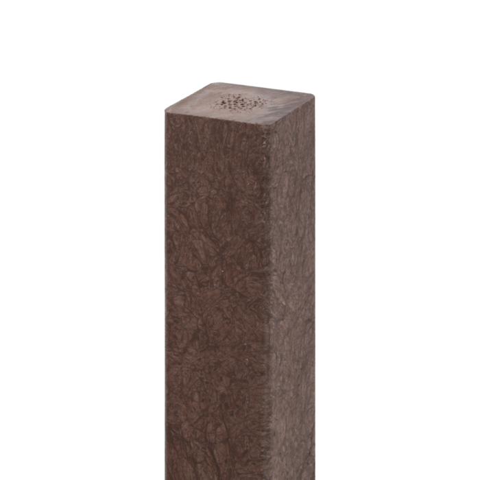 Brown recycled plastic square post