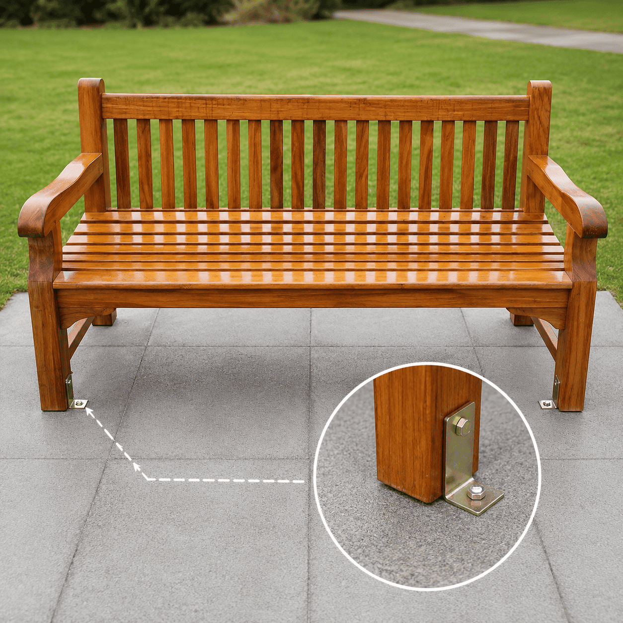 Anchor Kit Attached On Outdoor Furniture_