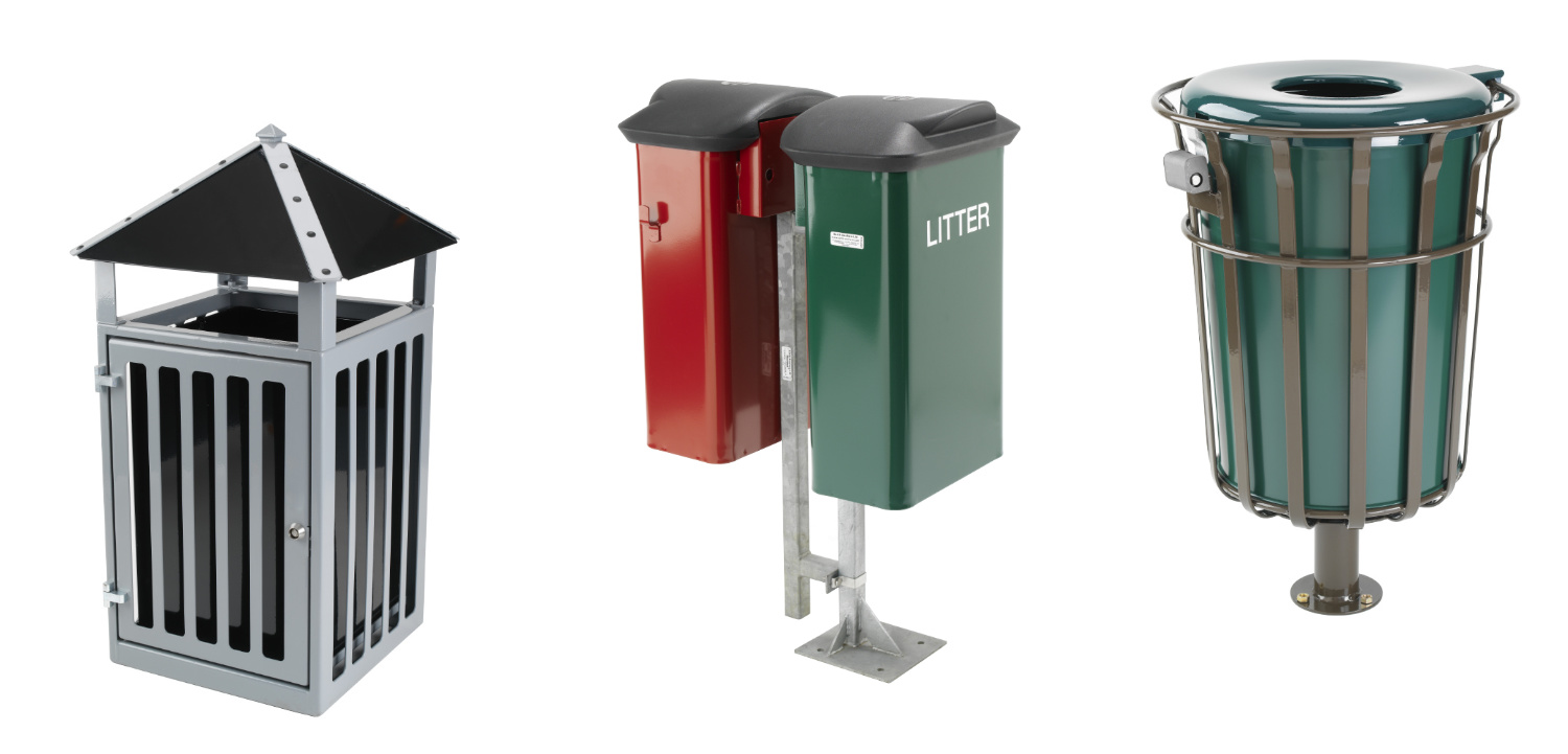 Steel Litter Bins