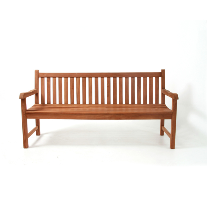 1.8m Long Teak Garden Bench with backrest