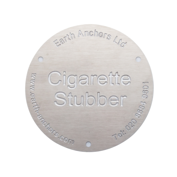 Round Stainless Steel Cigarette Stubber Plate