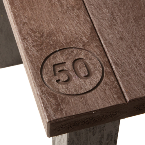 Engraved Recycled Plastic Table Number