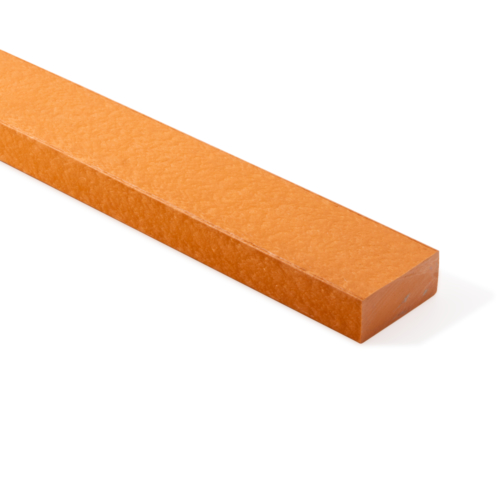 Orange recycled plastic lumber