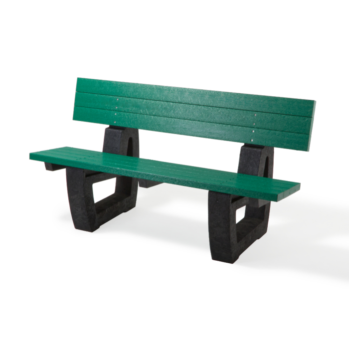 Recycled Plastic Seat Green and Black