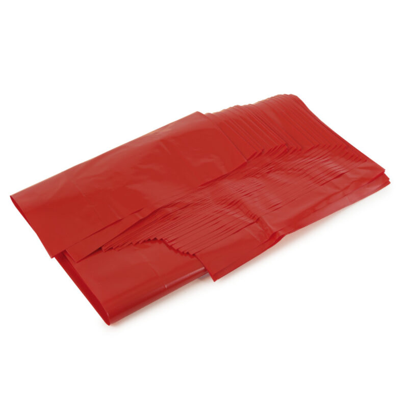 45Ltr Red Bin Bags LDPE High Stretch