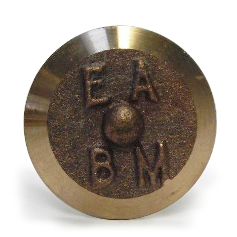 Round metal EABM horizontal survey marker