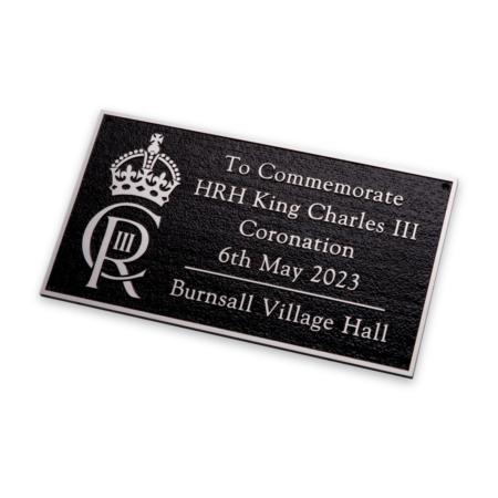 King Charles Coronation Plaque