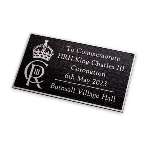 King Charles Coronation Plaque