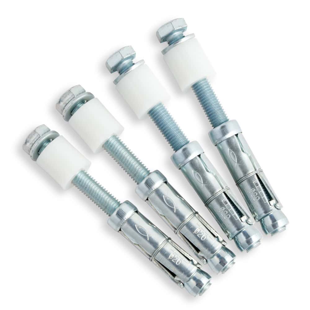 4 Pack Expanding Bolts c/w Spacer