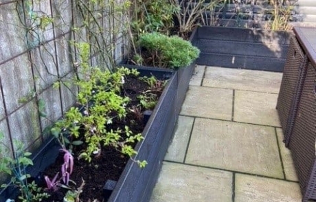 PLANTERS-MIXED Black Recycled Plastic Garden Planters