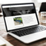 Photo of a laptop displaying earth anchors website competition