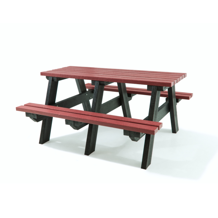 Red A Frame Recycled Plastic Picnic Table