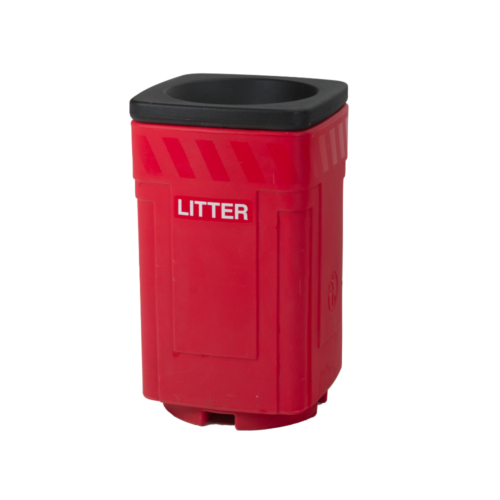 Red Moulded Bin
