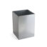 Square metal liner for bin