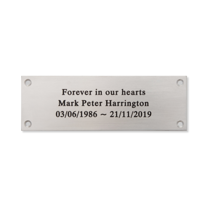 Small Stainless Steel Memorial Plaque