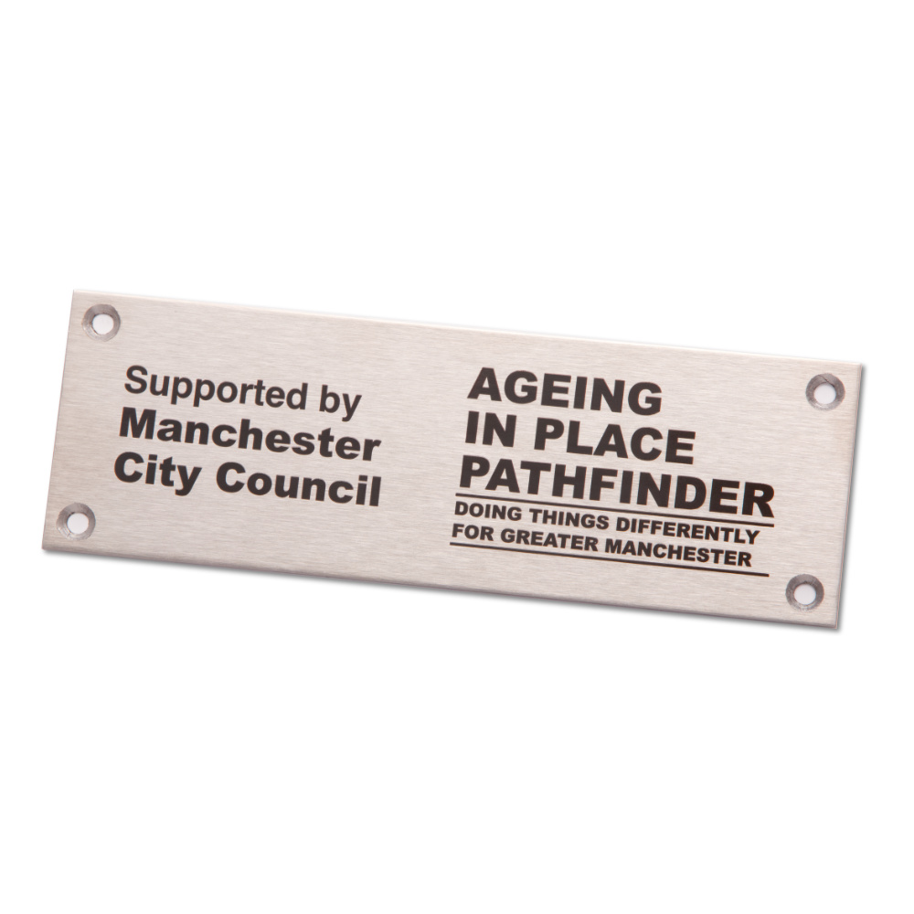Ageing in Place – Stainless Plaque