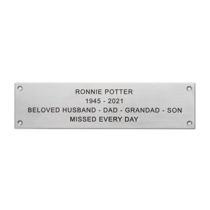 Commemorative Stainless Steel Plaque