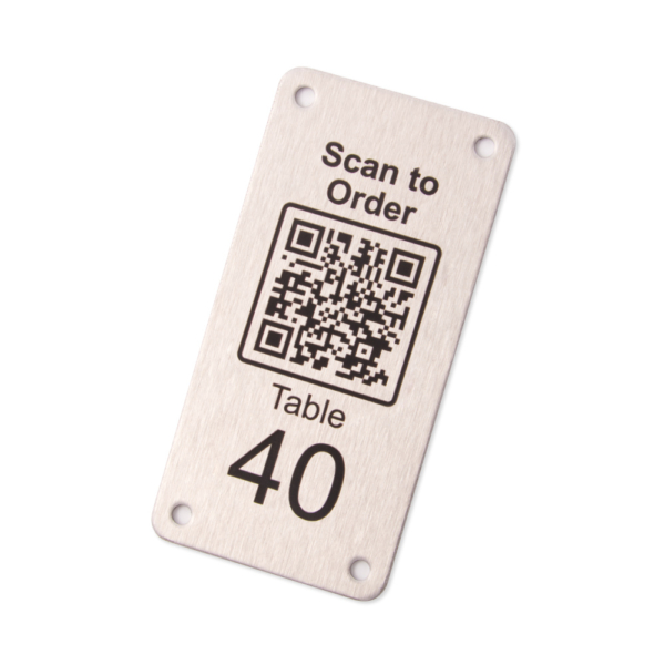 Code Save Plaque QR Code Plaques for Outdoors Use - Earth Anchors