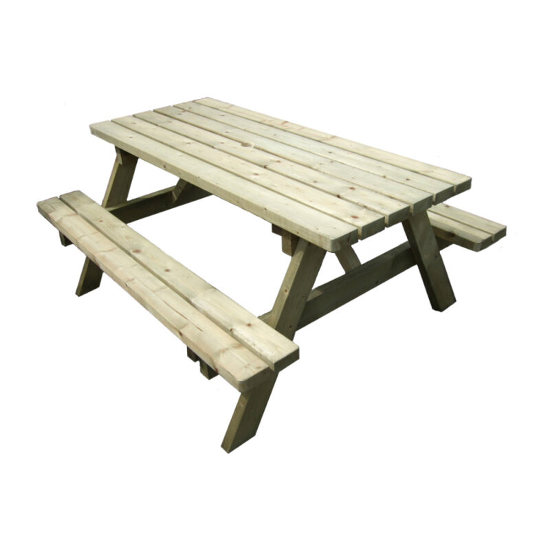 Timber A Frame Picnic Table EarthAnchors