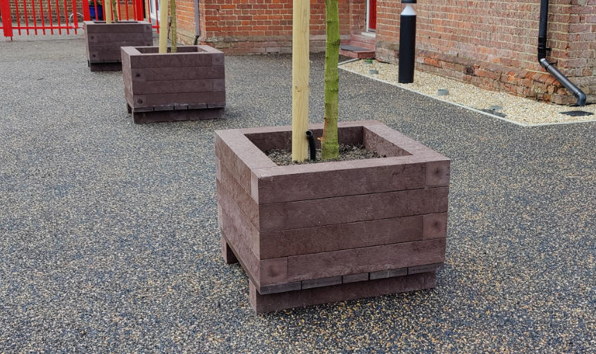 Recycled Plastic Tree Planter